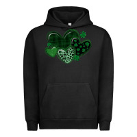Pigment Black leopard hearts st patricks day Urban Hoodie - MaliasSmallBusiness