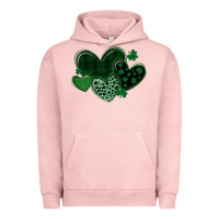 Pigment Salmon leopard hearts st patricks day Urban Hoodie - MaliasSmallBusiness