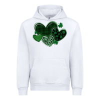 White leopard hearts st patricks day Urban Hoodie - MaliasSmallBusiness