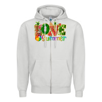 Dove Grey love summer with watermelon tbw Zipper Hoodie - texasbilliewilder