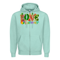 Seafoam love summer with watermelon tbw Zipper Hoodie - texasbilliewilder