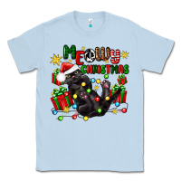 Dusty Blue meowy christmas Classic Tee - Zillion Design Studio