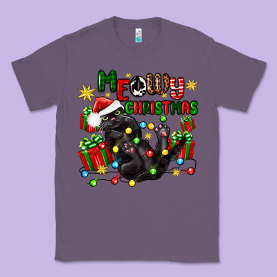 Classic Tee meowy christmas
