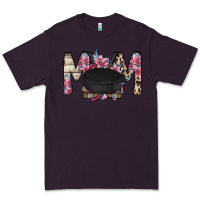 Plum mom hockey flower Premium Tee - RacoonDesign