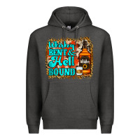 Charcoal Heather Whiskey Bent and Hell Bound Premium Hoodie - Jasminsmagicworld