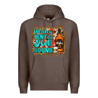 Coffee Whiskey Bent and Hell Bound Premium Hoodie - Jasminsmagicworld