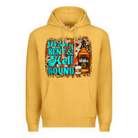 Mustard Whiskey Bent and Hell Bound Premium Hoodie - Jasminsmagicworld