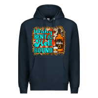 Navy Whiskey Bent and Hell Bound Premium Hoodie - Jasminsmagicworld