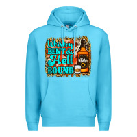Ocean Blue Whiskey Bent and Hell Bound Premium Hoodie - Jasminsmagicworld