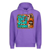 Purple Whiskey Bent and Hell Bound Premium Hoodie - Jasminsmagicworld