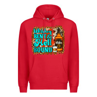 Red Whiskey Bent and Hell Bound Premium Hoodie - Jasminsmagicworld