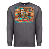 Charcoal Heather coffee teach repeat Premium Sweatshirt - JahusDesignShop