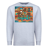 Heather Grey coffee teach repeat Premium Sweatshirt - JahusDesignShop