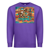 Purple coffee teach repeat Premium Sweatshirt - JahusDesignShop