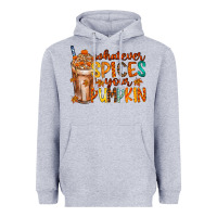 Heather Grey whatever spices your pumpkin Heavyweight Hoodie - RacoonDesign