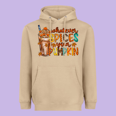 Whatever Spices Your Pumpkin Heavyweight Hoodie Designed By Racoondesign