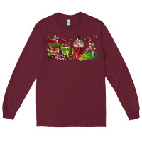Burgundy wine coffee cups Long Sleeve Tee - texasbilliewilder