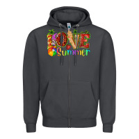 Smoke love summer with strawberry Zipper Hoodie - texasbilliewilder