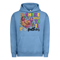 Pigment Pebble Blue shake your tail feathers Urban Hoodie - MaliasSmallBusiness