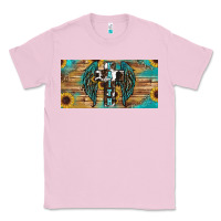 Bubblegum Pink Wings Cross Faith Classic Tee - RanaPortraitStore