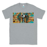 Heather Grey Wings Cross Faith Classic Tee - RanaPortraitStore