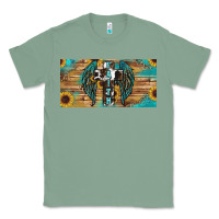 Sage Wings Cross Faith Classic Tee - RanaPortraitStore