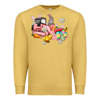 Antique Gold easter excavator Premium Sweatshirt - AdoDesignShop