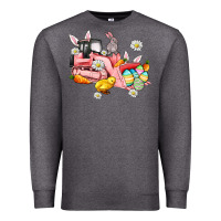 Charcoal Heather easter excavator Premium Sweatshirt - AdoDesignShop