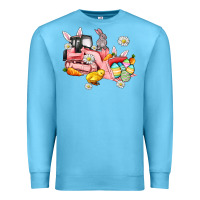 Ocean Blue easter excavator Premium Sweatshirt - AdoDesignShop