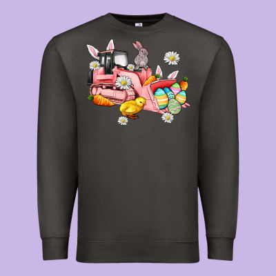 Easter Excavator Premium Sweatshirt Designed By Adodesignshop