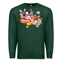 Sports Green easter excavator Premium Sweatshirt - AdoDesignShop