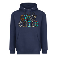 Navy stay wild gypsy child Heavyweight Hoodie - CowhideDigitalArt