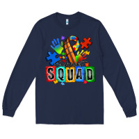 Navy basketball support squad autism Long Sleeve Tee - Zillion Design Studio