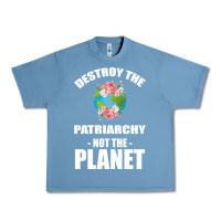 Pebble Blue Destroy the patriarchy not the planet Urban Heavy Tee - Bettercallsaul