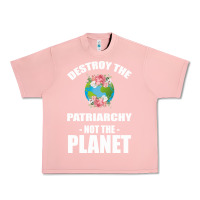 Salmon Destroy the patriarchy not the planet Urban Heavy Tee - Bettercallsaul