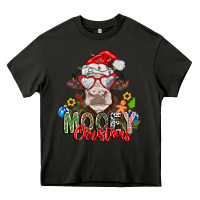 Asphalt Mooey Christmas Heavy Core Tee - CowhideDigitalArt