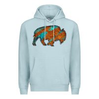 Blue Mist bison Premium Hoodie - Jasminsmagicworld