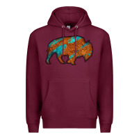 Burgundy bison Premium Hoodie - Jasminsmagicworld
