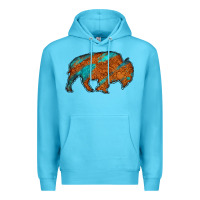 Ocean Blue bison Premium Hoodie - Jasminsmagicworld