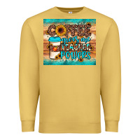 Antique Gold coffee gives me teacher powers Premium Sweatshirt - JahusDesignShop