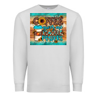 Dove Grey coffee gives me teacher powers Premium Sweatshirt - JahusDesignShop