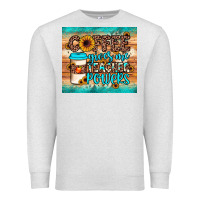 Oatmeal Heather coffee gives me teacher powers Premium Sweatshirt - JahusDesignShop