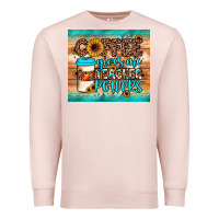 Pale Pink coffee gives me teacher powers Premium Sweatshirt - JahusDesignShop