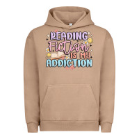 Pigment Burro reading fiction is my addiction Urban Hoodie - MaliasSmallBusiness
