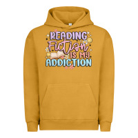Pigment Peanut Butter reading fiction is my addiction Urban Hoodie - MaliasSmallBusiness