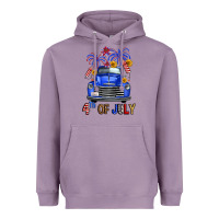 Lavender western fourth of july truck Heavyweight Hoodie - FaDigitalArtStudio