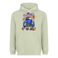 Matcha western fourth of july truck Heavyweight Hoodie - FaDigitalArtStudio