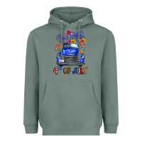 Sage western fourth of july truck Heavyweight Hoodie - FaDigitalArtStudio