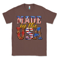 Chestnut made in the usa Classic Tee - texasbilliewilder