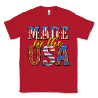 Red made in the usa Classic Tee - texasbilliewilder